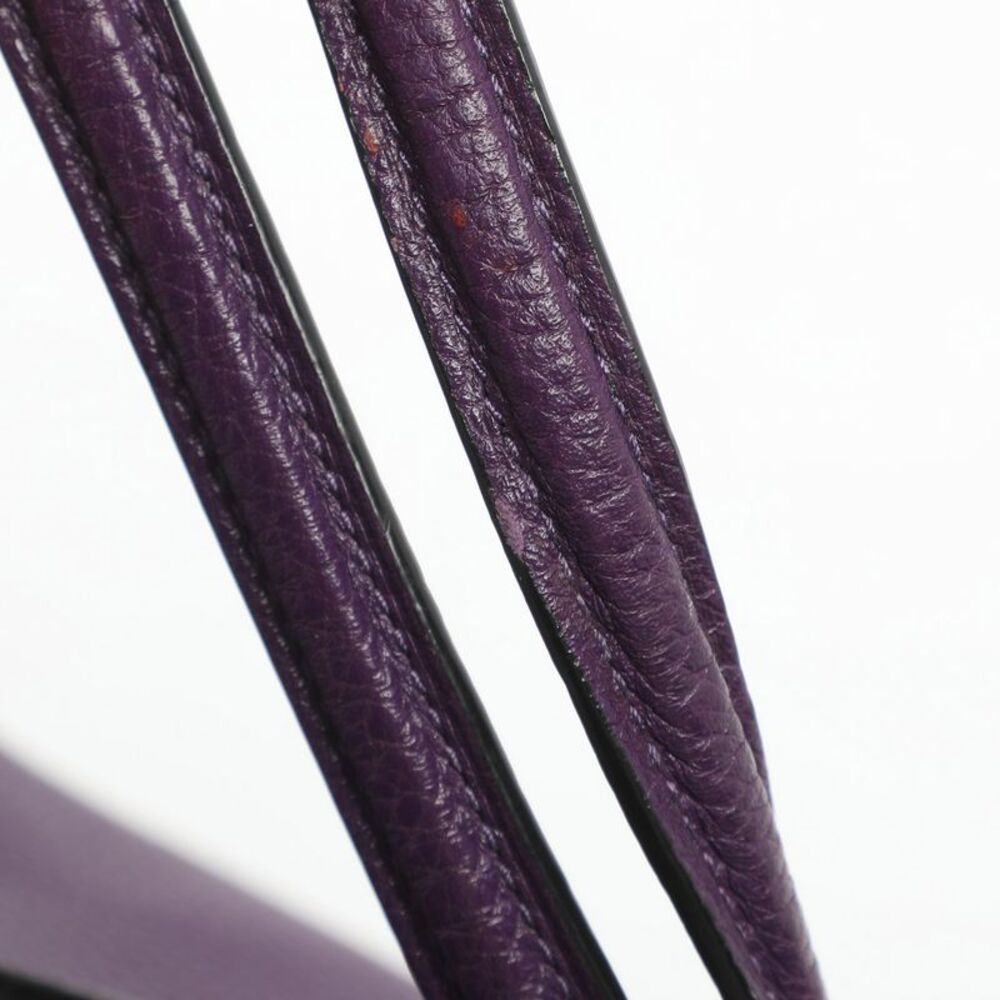Coach Edie 28 Purple Leather Tote - Picture 6 of 7